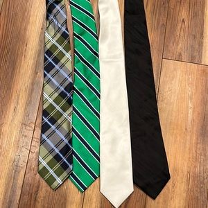 Set of four men’s dress ties